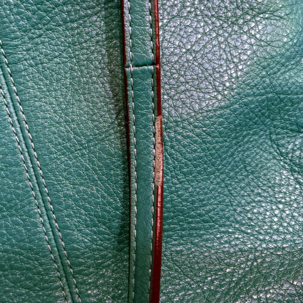 GORGEOUS COACH PARK Small Hobo Crossbody Bag Green Leather Retro Vintage - Picture 8 of 8